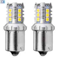 R5W/R10W P21W BA15S 12/24V 16xSMD 3030 LED ΛΕΥΚΟ CAN-BUS 2ΤΕΜ.