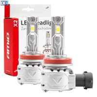 ΛΑΜΠΕΣ LED H8/Η9/Η11 10-16V 72W 6.500K 7920lm (ΑΝΕΜΙΣΤΗΡΑΚΙ) X2 SERIES AMIO - 2ΤΕΜ.