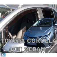 ΣΕΤ ΑΝΕΜΟΘΡΑΥΣΤΕΣ ΑΥΤΟΚΙΝΗΤΟΥ ΓΙΑ TOYOTA COROLLA XII 4D SEDAN 2018> ΑΠΟ ΕΥΚΑΜΠΤΟ ΦΙΜΕ ΠΛΑΣΤΙΚΟ HEKO - 4 ΤΕΜ.