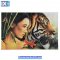 Αυτοκόλλητο Γυναίκα Τίγρης 32x21cm 1Τμχ - 11,2 EUR