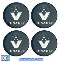 Αυτοκόλλητα Ζαντών Σμάλτο Renault 60mm 4 Τεμάχια