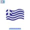 Αυτοκόλλητη Ελληνική Σημαία Κυματιστή Σμάλτο 5x2.5cm 1Τμχ - 2,28 EUR