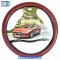Κάλυμμα Τιμονιού Αυτοκινήτου Δερματίνη Με Γαζιά Κόκκινο Small 36cm 1 Τεμάχιο - 5,95 EUR