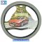 Κάλυμμα Τιμονιού Αυτοκινήτου Δερματίνη Με Γαζιά Γκρι Small 36cm 1 Τεμάχιο - 5,95 EUR