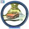 Κάλυμμα Τιμονιού Αυτοκινήτου Δερματίνη Με Γαζιά Μπλε Large 40cm 1 Τεμάχιο - 5,95 EUR