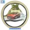 Κάλυμμα Τιμονιού Αυτοκινήτου Δερματίνη Με Γαζιά Μπεζ Medium 38cm 1 Τεμάχιο - 5,95 EUR