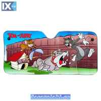 Ηλιοπροστασία Παρμπρίζ Αλουμινίου WB Tom & Jerry & Dog 60x130cm 9601 1 Τεμάχιο