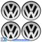 Καπάκια Ζαντών Συμβατά Με VW Μαύρο - Ασημί 8 cm 1 Τεμάχιο - 5 EUR