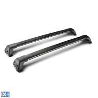 ΜΠΑΡΕΣ ΟΡΟΦΗΣ ΑΛΟΥΜΙΝΙΟΥ ΜΑΥΡΗ WHISPBAR FLUSH BAR STANDARD 110cm ΜΕ ΚΛΕΙΔΙ - 2 TEM.