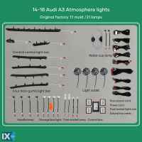 Digital iQ Ambient Light Audi A3 mod. 2013-2018, 25 Lights