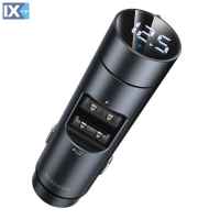 FM TRANSMITTER ΚΑΙ POWER BANK BLUETOOTH/2x USB 12-24V BASEUS