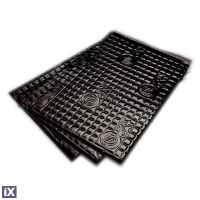 SILENT COAT Extra 4mm Mat Black Bulk Pack Σετ 23 φύλλα (Αντικραδασμικό Φύλλο Αυτοκινήτου 375x250mm)