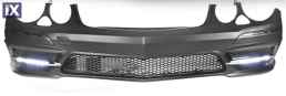 Προφυλακτήρας εμπρός για Mercedes W211 E-Class (2006-2009) - AMG Design με LED φώτα ημέρας