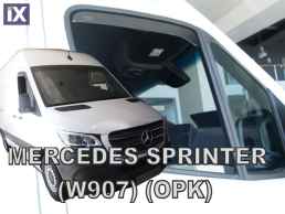 Ανεμοθραύστες για Mercedes Sprinter W907 2D (2018+) πάνω - 2 τμχ. εμπρός