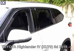 Ανεμοθραύστες για Toyota Highlander IV (XU70) 5D (2019+) - 4 τμχ. εμπρός και πίσω