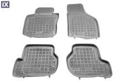 Λαστιχένια πατάκια Rezaw Plast για VW Golf 5 / 6 / VW Jetta / Seat Leon (2004-2012) / VW Scirocco / Skoda Octavia 2 (2004-2013) - τύπου σκαφάκι - γκρι - 4τμχ.