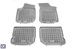 Λαστιχένια πατάκια Rezaw Plast για VW Golf 4 / Wv Bora / VW Beetle / VW Jetta / Skoda Octavia (1997-2010) / Seat Leon και Toledo (1999-2005) - τύπου σκαφάκι - γκρι - 4τμχ.