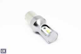 Led λάμπα BA15S με 2 1860 chip super bright led με Canbus μονού φωτισμού λευκή - 1τμχ.