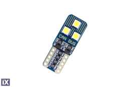 Led λάμπα τύπου T10 με 6 led 3030 - CANBUS - 1τμχ.