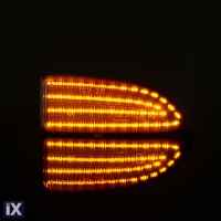 Τρεχούμενα led φλας για καθρέφτες για Renault Scenic (2009-2015), Megance (2008-2015), Fluence, Latitude, Safrane (2009-2015) - φιμέ με τρεχούμενο φλας - σετ 2τμχ.