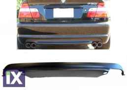 Diffuser πίσω προφυλακτήρα για BMW E46 sedan (1998-2005) - M pack - διπλό