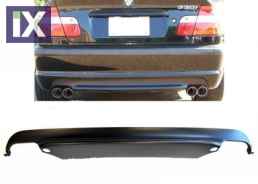 Diffuser πίσω προφυλακτήρα για BMW E46 sedan (1998-2005) - M pack - διπλό