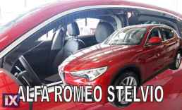 Ανεμοθραύστες για ALFA ROMEO STELVIO (2017+) - 4 τμχ. εμπρός και πίσω