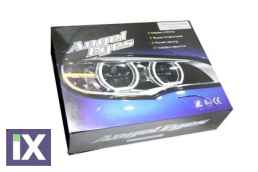 Δαχτυλίδια angel eyes για BMW E46 με ανακλαστήρα sedan, combi (1998-2005) / E46 coupe (1998-2003) - U-Design με δύο χρώματα