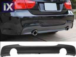 Diffuser πίσω προφυλακτήρα για BMW E90 (2005-2012) M pack - διπλό για διπλές απολήξεις