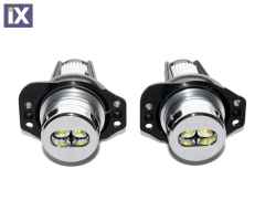 6W Led για γνήσια angel eyes για BMW E90 / E91 - λευκό χρώμα - 2τμχ.