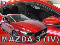 Ανεμοθραύστες για MAZDA 3 (2019+) 5D - 4 τμχ. εμπρός και πίσω