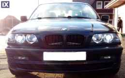 Μάσκα για BMW E46 sedan / combi (1998-2001) και compact (2001-2005) - μαύρη Piano Design - 2τμχ.