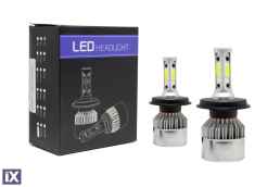 Led λάμπες Η4 Bi-led για μεσαία ή μεγάλα φώτα S2 7600 lumen , 36 Watt - COB 6000K - 2τμχ.