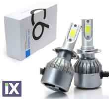 Led λάμπες 9004 / 9007 για μεσαία και μεγάλα φώτα 7600 lumen , 36 Watt - COB 6000K - 2τμχ.