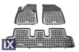 Λαστιχένια πατάκια Rezaw Plast για Citroen C4 Picasso II (2013+) - 7 seats - τύπου σκαφάκι - 3τμχ.