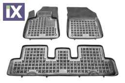 Λαστιχένια πατάκια Rezaw Plast για Citroen C4 Picasso II (2013+) - 7 seats - τύπου σκαφάκι - 3τμχ.