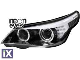 Φανάρια εμπρός για BMW E60 (2003-2007) - F10-Look , χωρίς λάμπες (Η7) - σετ 2τμχ.