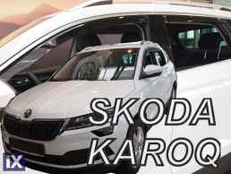 Ανεμοθραύστες για Skoda Karoq (2017+) - 4 τμχ εμπρός και πίσω