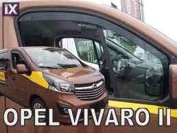 Ανεμοθραύστες για Opel Vivaro / Renault Trafic (2014+) (συν φινιστρίνι) 2 τμχ. εμπρός