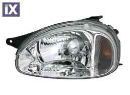 Φανάρια εμπρός για Opel Corsa B (1993-2001) - chrome , χωρίς λάμπες (Η7) - σετ 2τμχ.