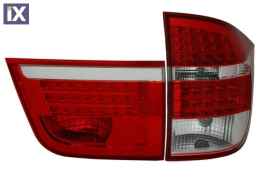 Πίσω φανάρια led για BMW X5 E70 (2007+) - chrome - σετ 2τμχ.