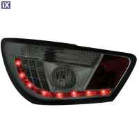 Πίσω φανάρια led για Seat Ibiza 6J (2008+) - μαύρα - σετ 2τμχ.