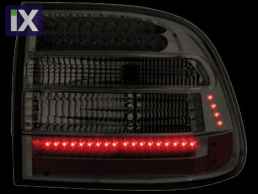 Πίσω φανάρια led για Porsche Cayenne (2003-2007) - μαύρα - σετ 2τμχ.