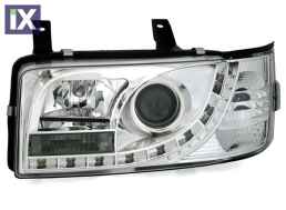 Φανάρια εμπρός led για Vw Transporter T4 (1990-2003) , με λάμπες (Η1) - σετ 2τμχ.