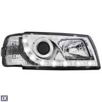 Φανάρια εμπρός led για Vw Transporter T4 (1997-2003) , με λάμπες (Η1) - σετ 2τμχ.