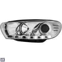 Φανάρια εμπρός led για Vw Scirocco (2008+) , με λάμπες (Η1) - σετ 2τμχ.