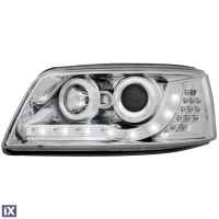 Φανάρια εμπρός led για Vw Transporter T5 (2003-2009) , με λάμπες (Η1) - σετ 2τμχ.