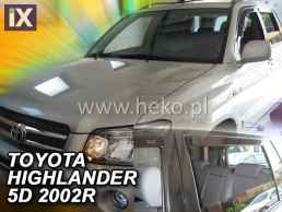 Ανεμοθραύστες για Toyota Highlander (USA) (2001-2007) - 4 τμχ εμπρός και πίσω