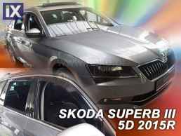 Ανεμοθραύστες για Skoda Superb (2015+) combi - 4 τμχ εμπρός και πίσω