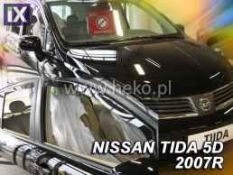 Ανεμοθραύστες για Nissan TIIDA (2007+) 5 πορτο - 4 τμχ. εμπρός και πίσω